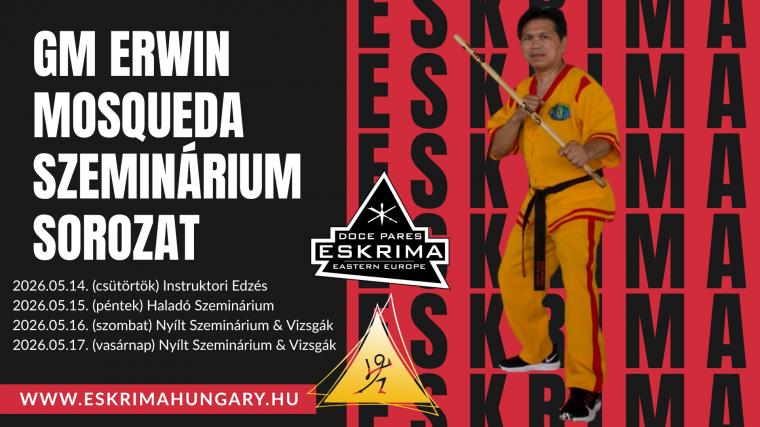 NAGYMESTERI ESKRIMA SZEMINÁRIUM & VIZSGÁK 2026 (Debrecen)